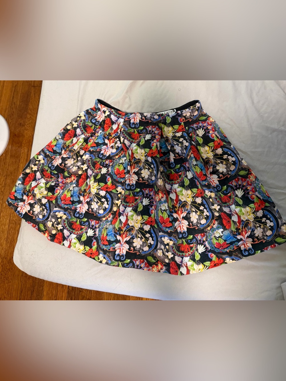 Alice + Olivia Floral Miniskirt with Pockets